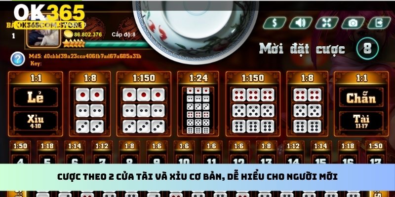 Cược theo 2 cửa Tài và Xỉu cơ bản, dễ hiểu cho người mới Cược theo 2 cửa Tài và Xỉu cơ bản, dễ hiểu cho người mới
